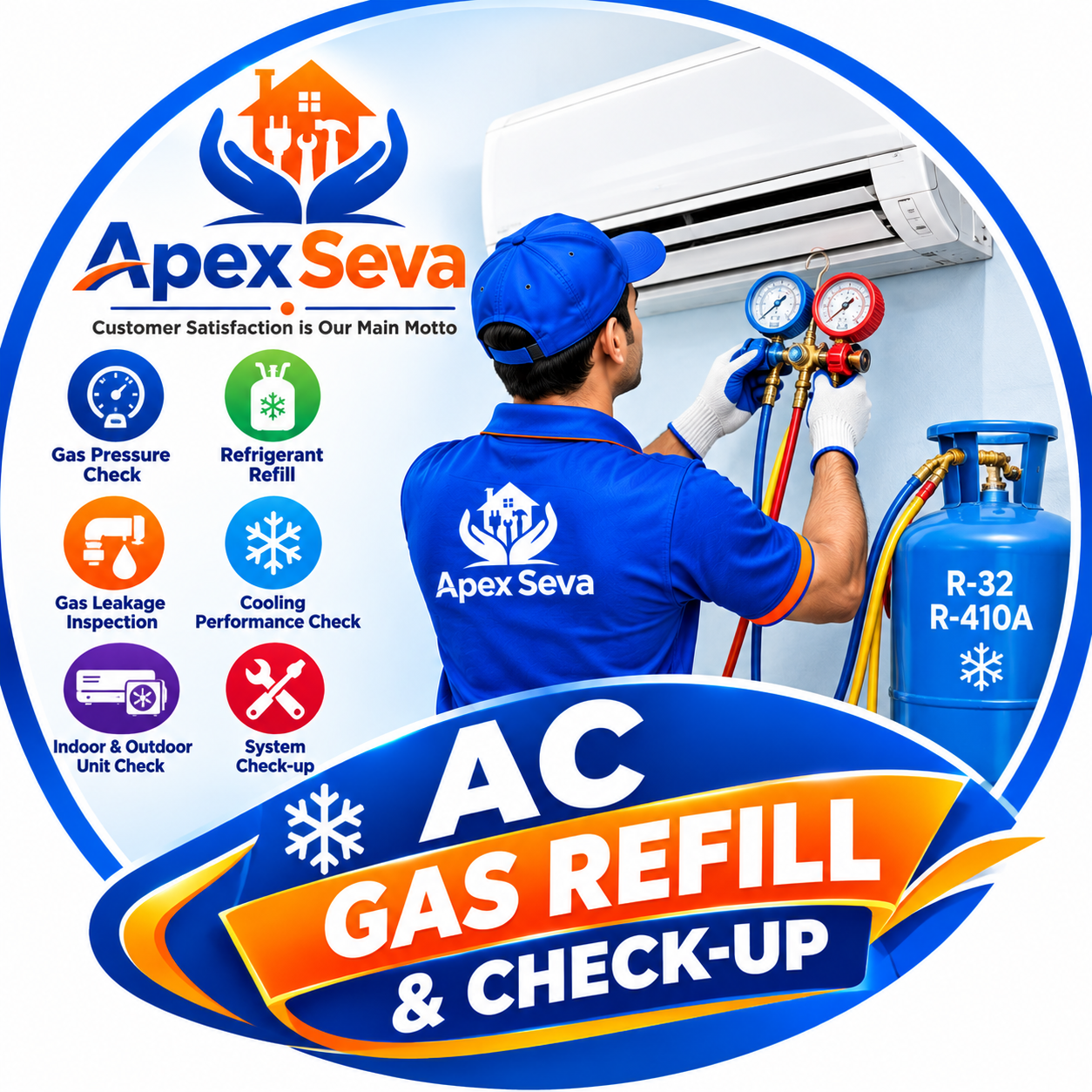 AC Gas Refill & Check-up